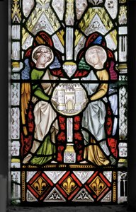 Virgin & Christ med scener fra hennes liv, detalj, 1851 (farget glass) av Augustus Welby Northmore Pugin