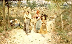 Retur fra landsbyfesten av Aurelio Tiratelli