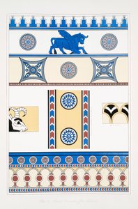 Malte ornamenter fra Nimroud [Calah] av Austen Henry Layard
