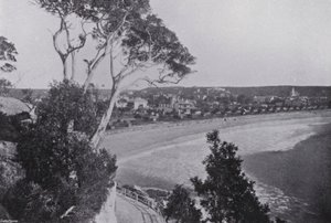 Sydney, NSW: Manly Beach (s/hvitt bilde) av Australian Photographer