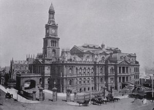 Sydney, NSW: Rådhus (s/hvitt bilde) av Australian Photographer