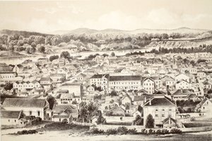 Brisbane, fra The History of Australasia av David Blair, McGrady, Thomson og Niven, 1879