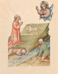 Gideon og fleece, med utvalget av Gideons hær av Austrian 15th Century