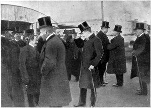 Scene for attentatet på erkehertug Franz Ferdinand og hans kone Sophie, hertuginne av Hohenberg, 1914