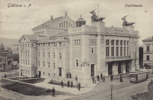 Teater, Gablonz an der Neisse, Østerrike av Austrian Photographer