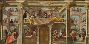 Et maskeball i Böhmen, ca. 1748 av Austrian School