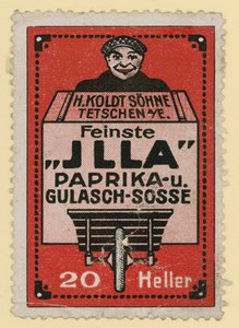 Annonse for Jlla paprika og gulasjsaus av Austrian School