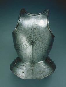 Gotisk brystplate, Innsbruck, slutten av 1400-tallet (stål) av Austrian School