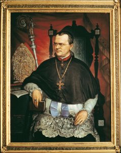 Gregor Mendel (olje på lerret)