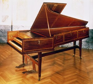 Cembalo som tilhører Franz Joseph Haydn (1732-1809) av Austrian School