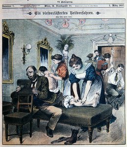 Humoristisk skildring av en amerikansk massasjesalong av Austrian School