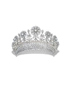 Kochert Antique Diamond Tiara (diamant, sølv og gull) av Austrian School