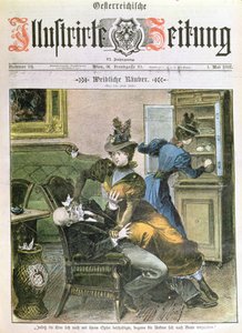Lady Robbers, forsiden av Illustrated Newspaper, mai 1897 av Austrian School