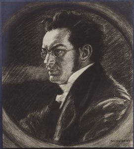 Portrett av Franz Schubert av Austrian School