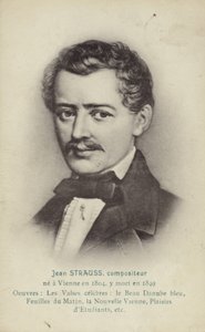Portrett av Johann Strauss II av Austrian School