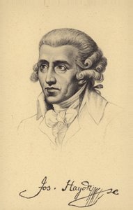 Portrett av Joseph Haydn av Austrian School