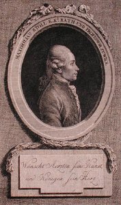 Portrett av Maximilian Stoll (1742-87) (gravering) av Austrian School