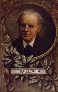 Portrett av Peter Rosegger av Austrian School