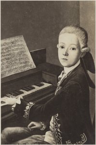 Portrett av Wolfgang Amadeus Mozart av Austrian School