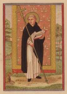 St. Dominic (kromolitt) av Austrian School