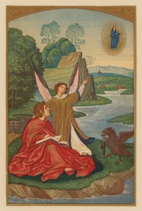 Saint John Ev (chromolith) av Austrian School