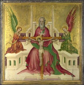Treenigheten med Kristus korsfestet, ca. 1410 av Austrian master