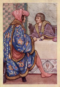 John Keats: Isabella, Or, The Pot Of Basilikum (litho-farge) av Averil Mary Burleigh