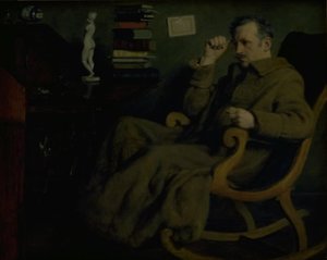 Kunstneren grubler av Axel Helsted