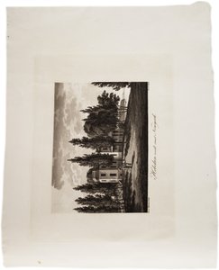 Hoboken overfor New York, fra en atlas fra USA, 1824 (akvatint)