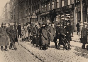 Lenin i Stockholm med Ture Nerman og Carl Lindhagen 13. april 1917, 1917 av Axel Malmström