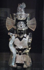 Røkelsesbrenner i form av guden Tlaloc, Tlahuac, sen postklassisk periode, ca. 1500 av Aztec