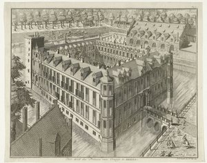 Breda slott Court of the Prince of Orange i Breda (tittel på objekt) av B.F. Immink