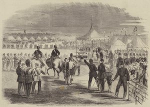 Rifle-Shooting Contest i Wimbledon, Hennes Majestet avfyrer det første skuddet