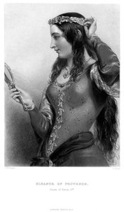 Eleanor av Provence c1223-1291, dronningkonsort av kong Henry III, 1800-tallet. av B. Eyles