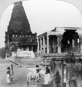 Den store pagoden i Tanjore Thanjavur, India, 1902.