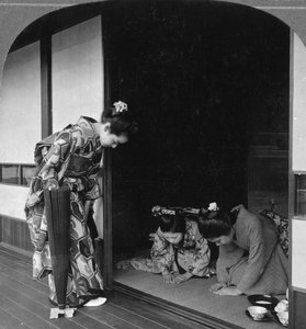 Tre japanske kvinner, Japan, 1905.