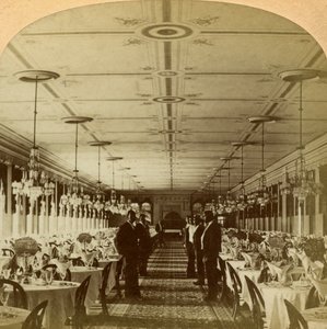 Spisestue, Grand Union Hotel, Saratoga, New York, USA.