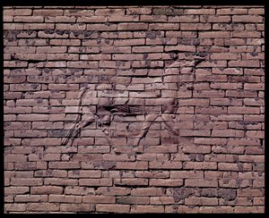 Detalj av en okse, relieff av Ishtar-porten, 580 f.Kr av Babylonian