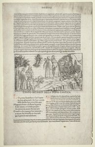 Dante og Virgil med visjonen til Beatrice, ca. 1481-1485.
