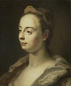 Portrett av en kvinne av Balthasar Denner