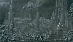 Kroningsprosesjonen til keiser Franz I Stephan von Lorraine i Frankfurt am Main 10. oktober 1745 av Balthasar Ferdinand Moll