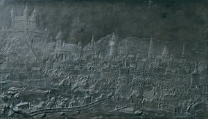 Rittet til Maria Theresa på kroningsbakken i Pressburg 25. juni 1741 av Balthasar Ferdinand Moll