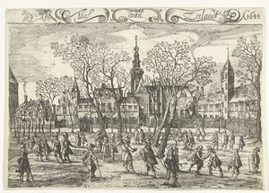 Zeelands domstol i Middelburg, 1644 thof van Zeelandt Ao. 1644 (tittel på objekt) av Balthasar Florisz. van Berckenrode
