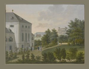 Hunyadi slott, Maria Enzersdorf, ca. 1815 (wc og gouache på papir)
