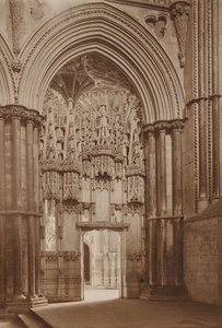 Biskop Alcocks kapell fra Reho-Chor, Ely Cathedral av Balthasar van der Ast