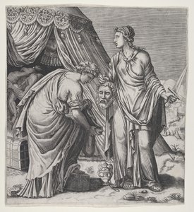 Judith med sjefen for Holofernes.