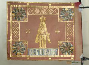 Banner for Leib-garden Preobrazhensky-regimentet, 1883 av Banners and Standards Flags