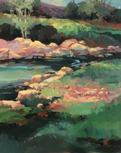 Olje på lerret Vinter