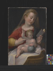 Madonna And Child (olje på lerret)