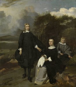 Familie i et landskap av Barend Graat